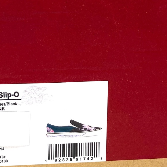 VANS Classic Slip On Zap Dress Blues Black Canvas Men Sneakers Skate VN000XG88NK - Picture 10 of 11